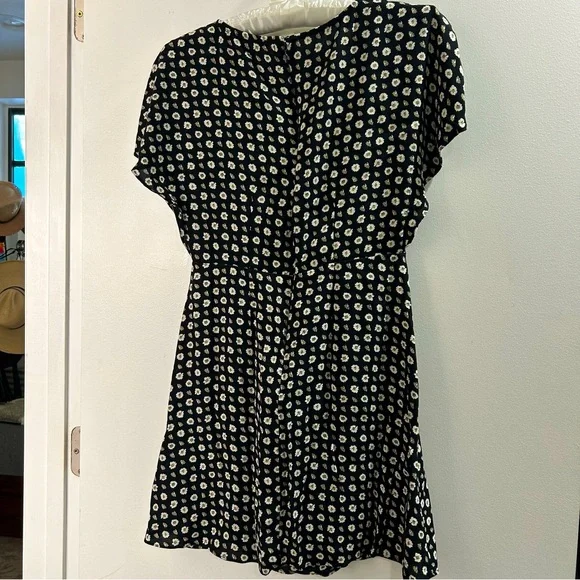 NWOT Madewell black w/white flowers dress, 6, - Picture 8 of 16